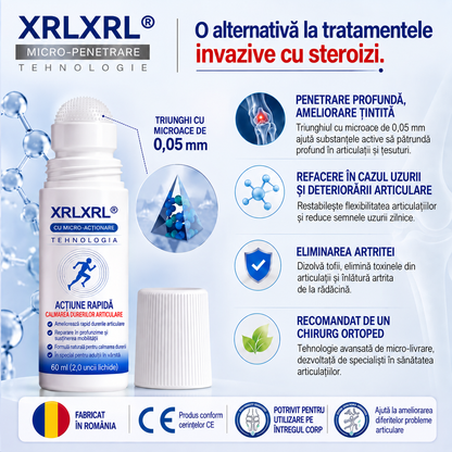 🌿𝑿𝑹𝑳𝑿𝑹𝑳®👨‍⚕️ TEHNOLOGIE ORTOPEDICĂ DE NOUĂ GENERAȚIE Rulou regenerant pentru oase și articulații cu microace de 0,05 mm