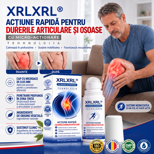 🌿𝑿𝑹𝑳𝑿𝑹𝑳®👨‍⚕️ TEHNOLOGIE ORTOPEDICĂ DE NOUĂ GENERAȚIE Rulou regenerant pentru oase și articulații cu microace de 0,05 mm