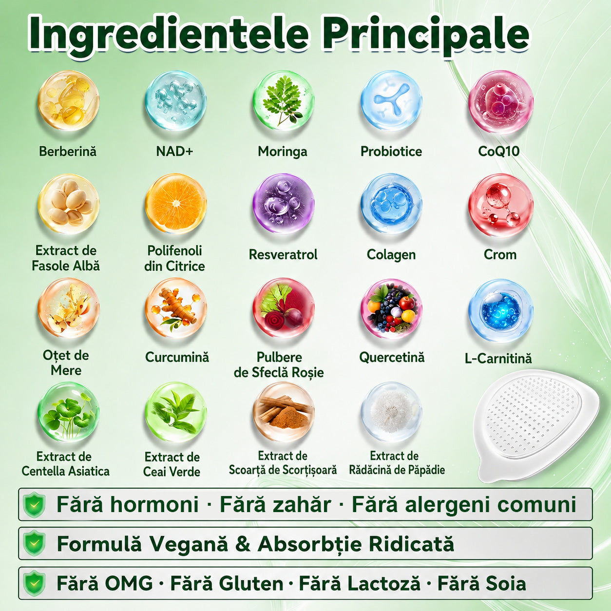 🥦 Magazin Oficial | 🌿 GLORENDA® Moringa · Berberină × NAD+ Plasture Avansat Nano cu Microace 10 în 1 (Doar o dată pe zi, schimbări vizibile în 7 zile) ✅ Pentru obezitate, piele lăsată, diabet, apnee în somn, probleme articulare și multe altele