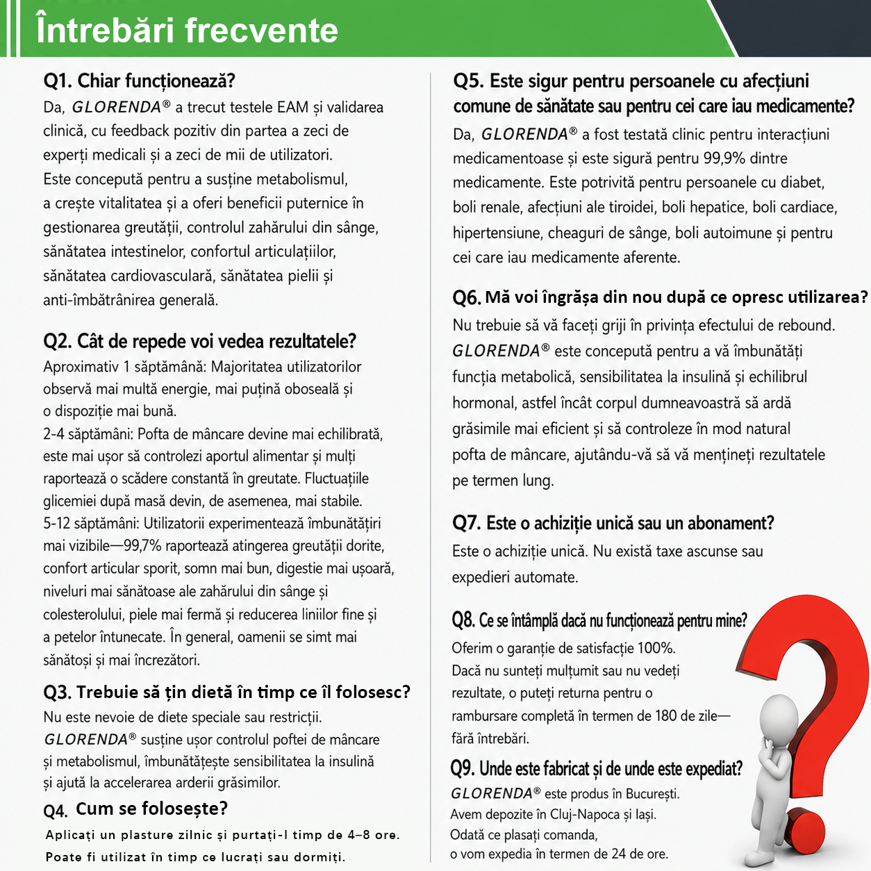 🥦 Magazin Oficial | 🌿 GLORENDA® Moringa · Berberină × NAD+ Plasture Avansat Nano cu Microace 10 în 1 (Doar o dată pe zi, schimbări vizibile în 7 zile) ✅ Pentru obezitate, piele lăsată, diabet, apnee în somn, probleme articulare și multe altele