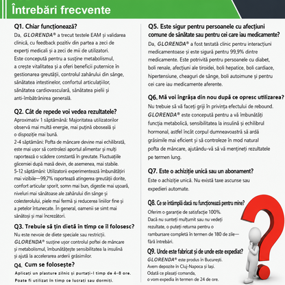 🥦 Magazin Oficial | 🌿 GLORENDA® Moringa · Berberină × NAD+ Plasture Avansat Nano cu Microace 10 în 1 (Doar o dată pe zi, schimbări vizibile în 7 zile) ✅ Pentru obezitate, piele lăsată, diabet, apnee în somn, probleme articulare și multe altele